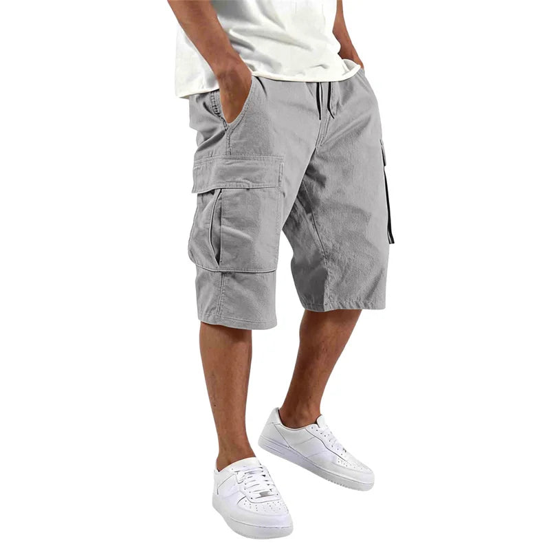 Pantalones cortos elegantes con múltiples bolsillos
