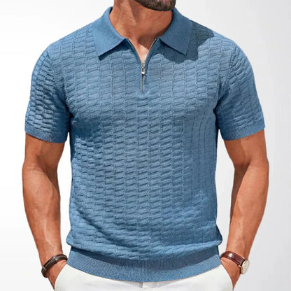 Polo elegante con cremallera
