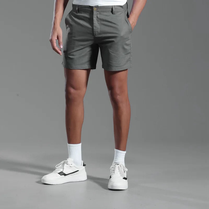 Elegantes pantalones cortos de algodón