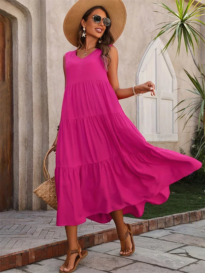 Gabriella™ | Vestido largo acampanado