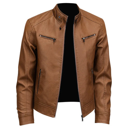 Elegante chaqueta de cuero