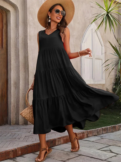 Gabriella™ | Vestido largo acampanado