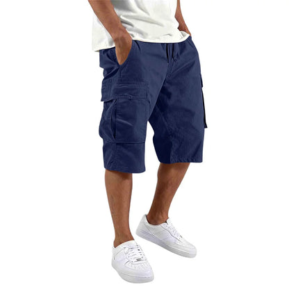 Pantalones cortos elegantes con múltiples bolsillos