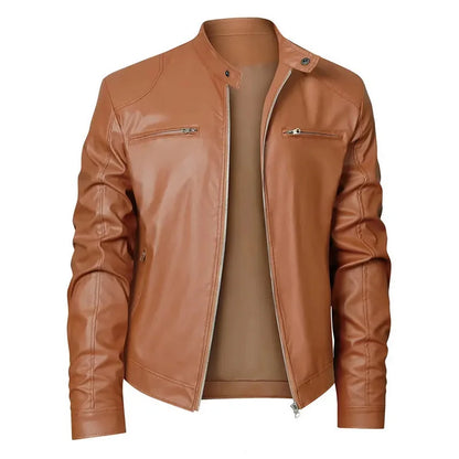 Chaqueta de cuero informal