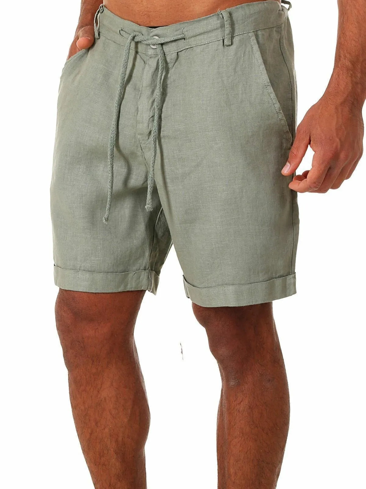 Pantalones cortos de lino