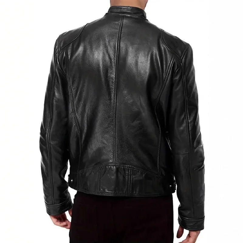 Chaqueta de cuero retro