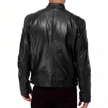 Chaqueta de cuero retro
