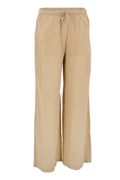 LAIA™ | Pantalón Bordado Beige