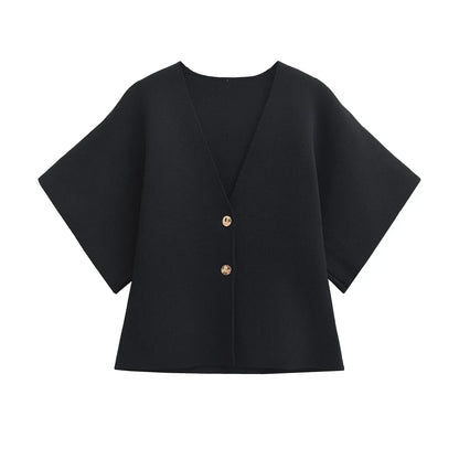 JADE | Minimalista, Elegante Blusa con botones