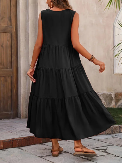 Gabriella™ | Vestido largo acampanado