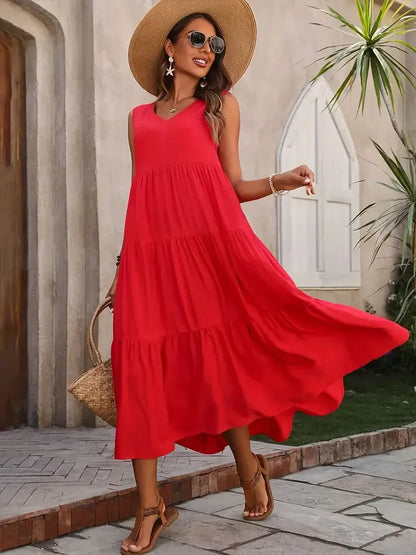 Gabriella™ | Vestido largo acampanado