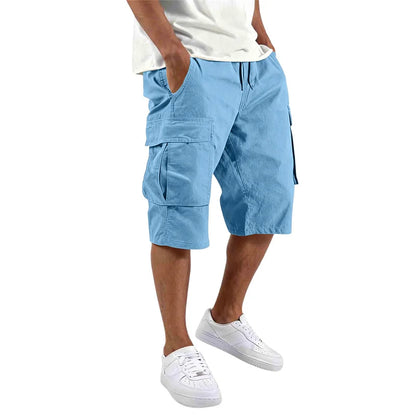 Pantalones cortos elegantes con múltiples bolsillos