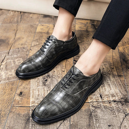 Zapatos Oxford de cuero elegantes