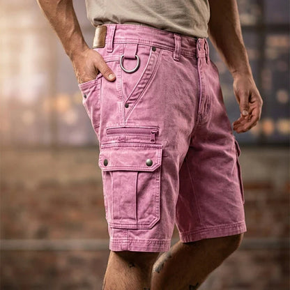 Pantalones cortos cargo elegantes para hombre
