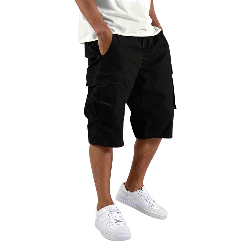 Pantalones cortos elegantes con múltiples bolsillos