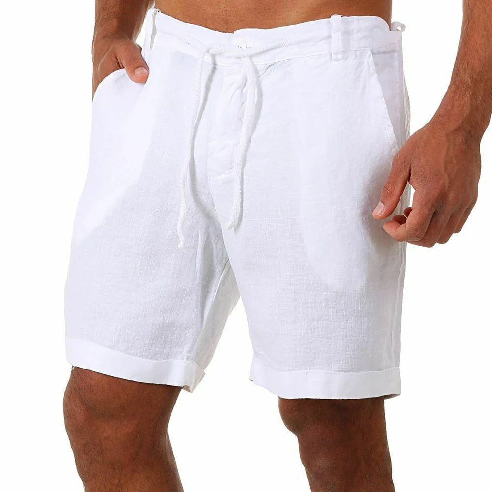 Pantalones cortos de lino