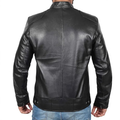 Chaqueta de cuero retro