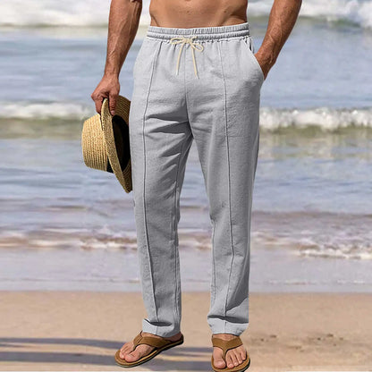 Pantalones elegantes de algodón para el verano