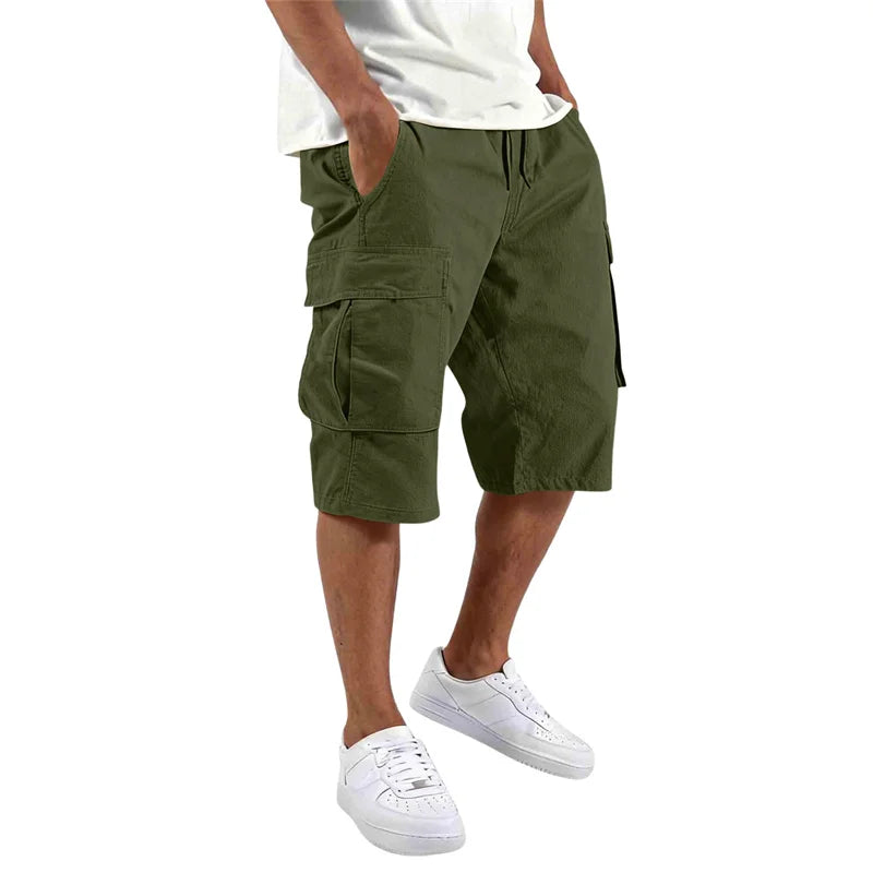Pantalones cortos elegantes con múltiples bolsillos