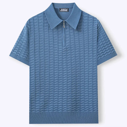 Polo elegante con cremallera