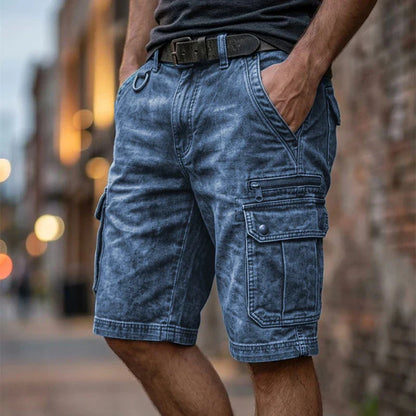 Pantalones cortos cargo elegantes para hombre