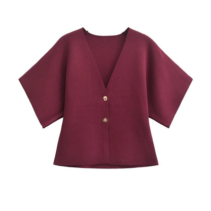 JADE | Minimalista, Elegante Blusa con botones