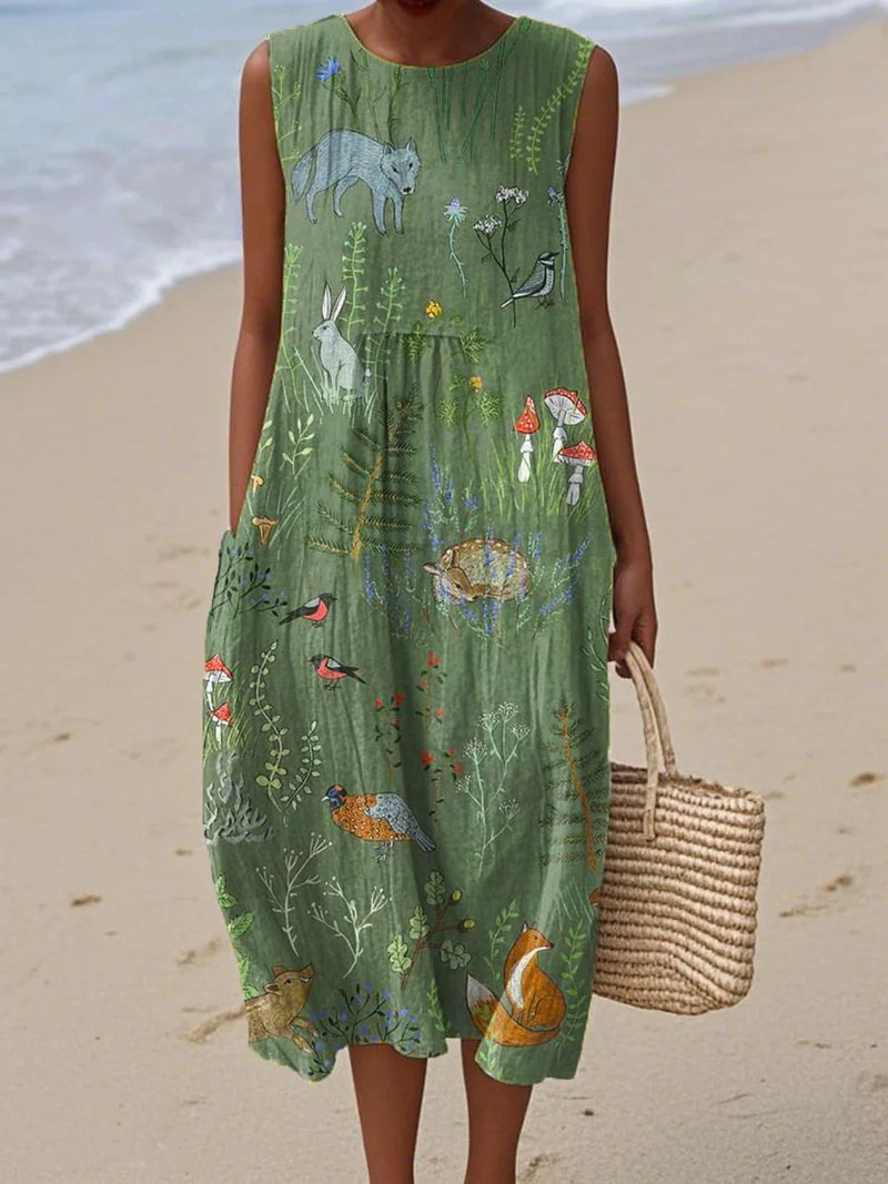 Liv | Artístico Vestido de playa