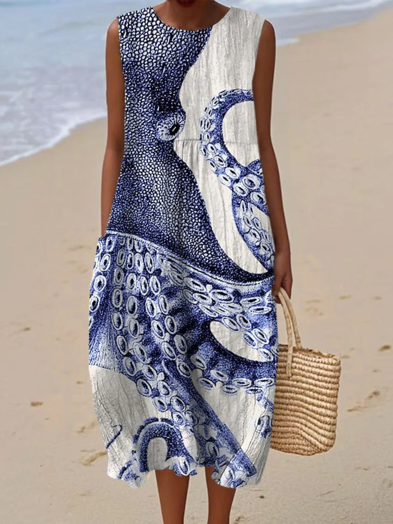 Liv | Artístico Vestido de playa