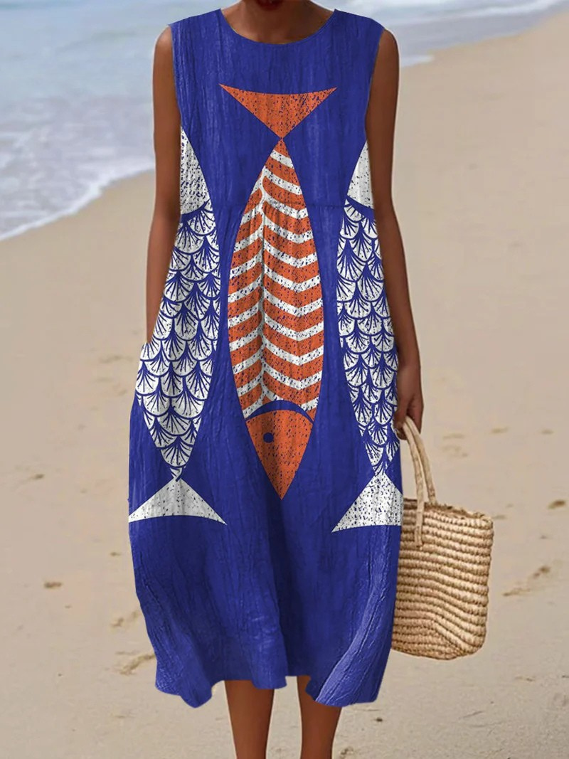 Liv | Artístico Vestido de playa