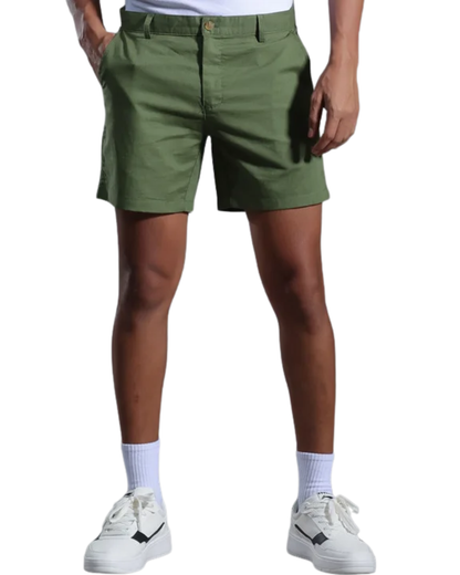 Elegantes pantalones cortos de algodón