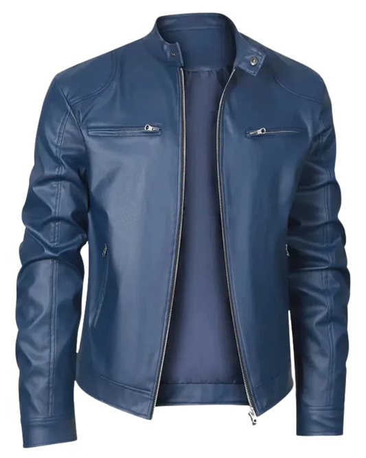 Chaqueta de cuero informal