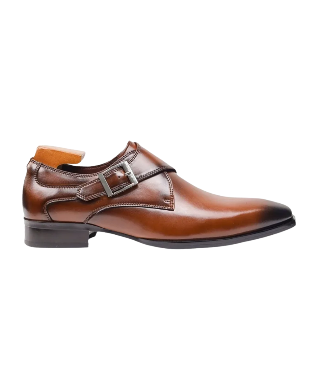 Zapatos de cuero italiano con hebilla