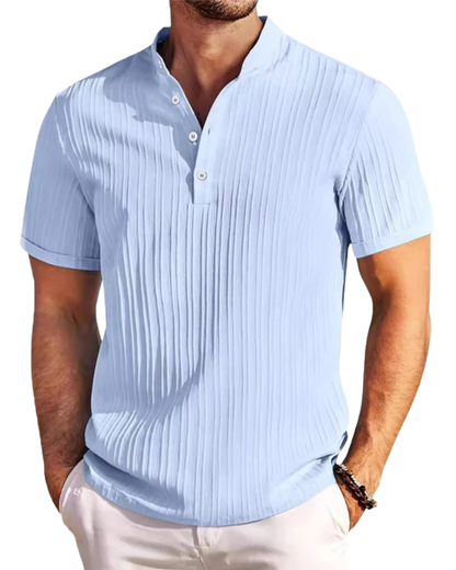 Camisa elegante de manga corta para hombre