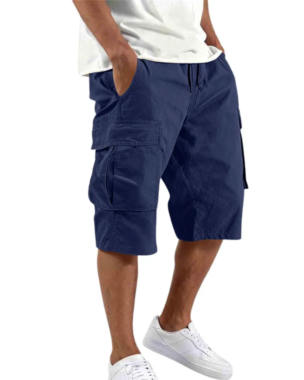 Pantalones cortos elegantes con múltiples bolsillos