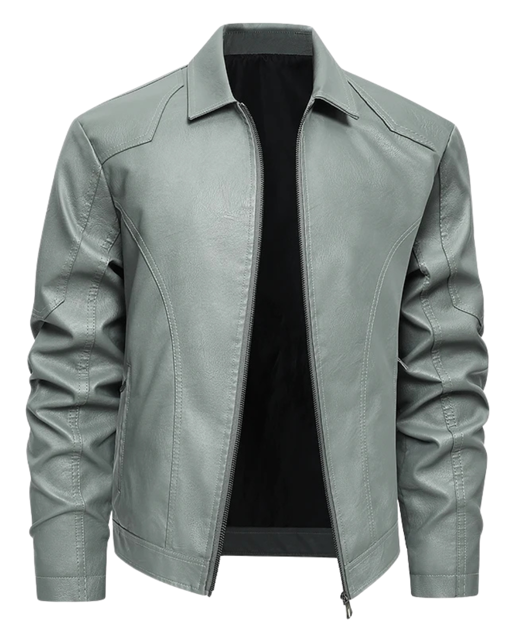 Elegante chaqueta de cuero