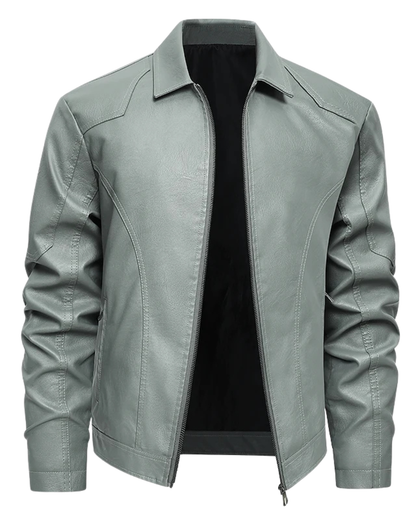 Elegante chaqueta de cuero