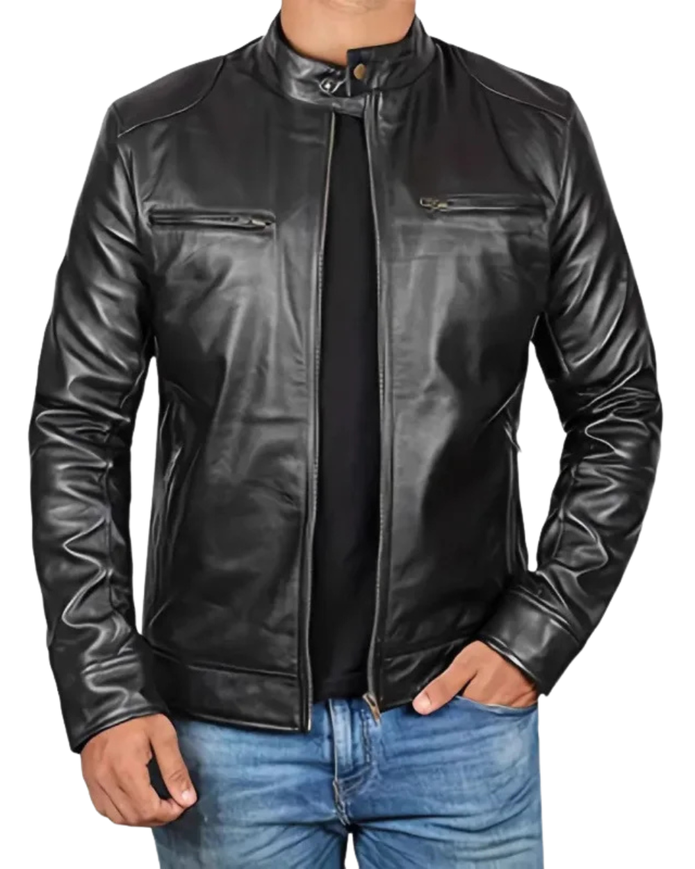 Chaqueta de cuero retro