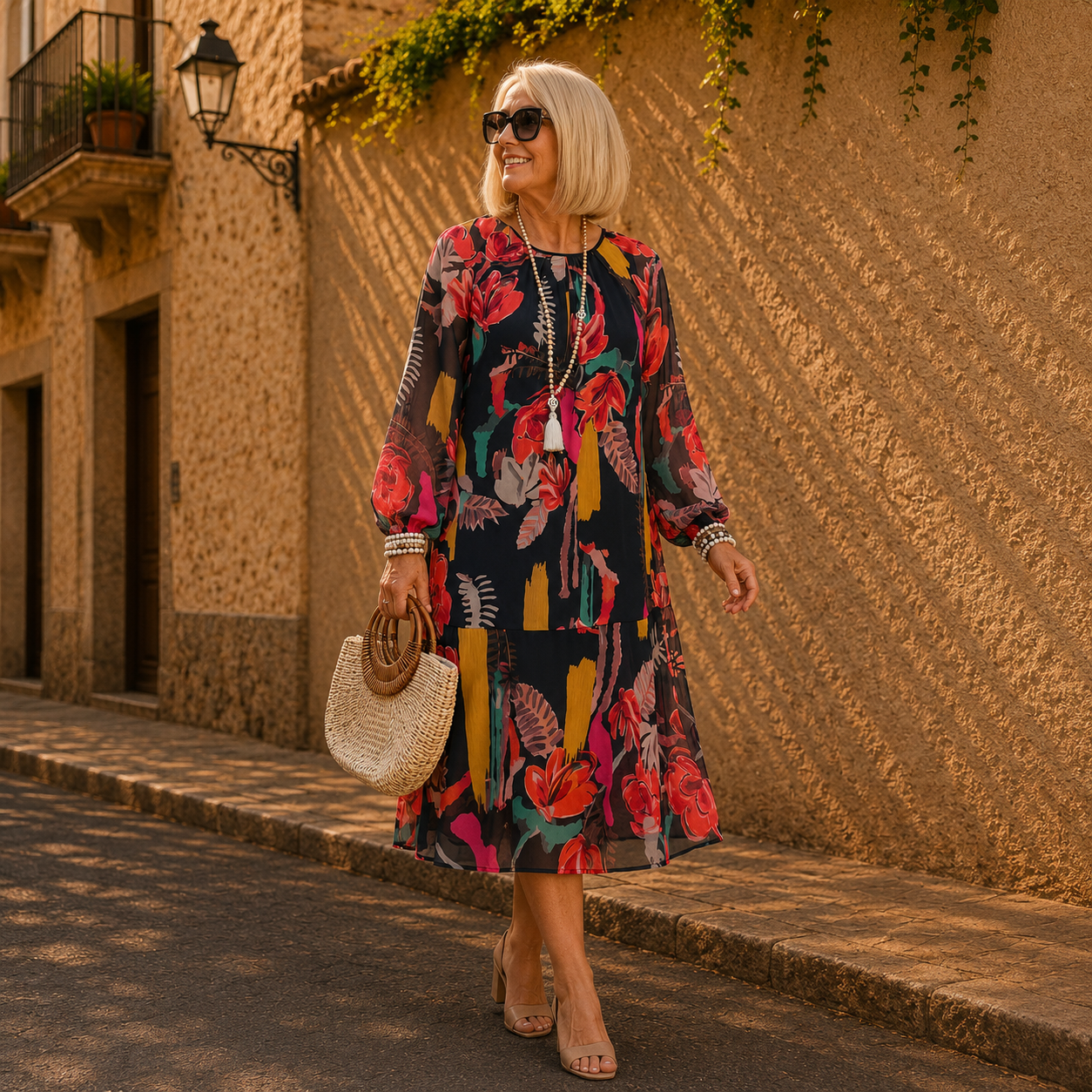 ESTEFANIA – Elegante vestido de flores