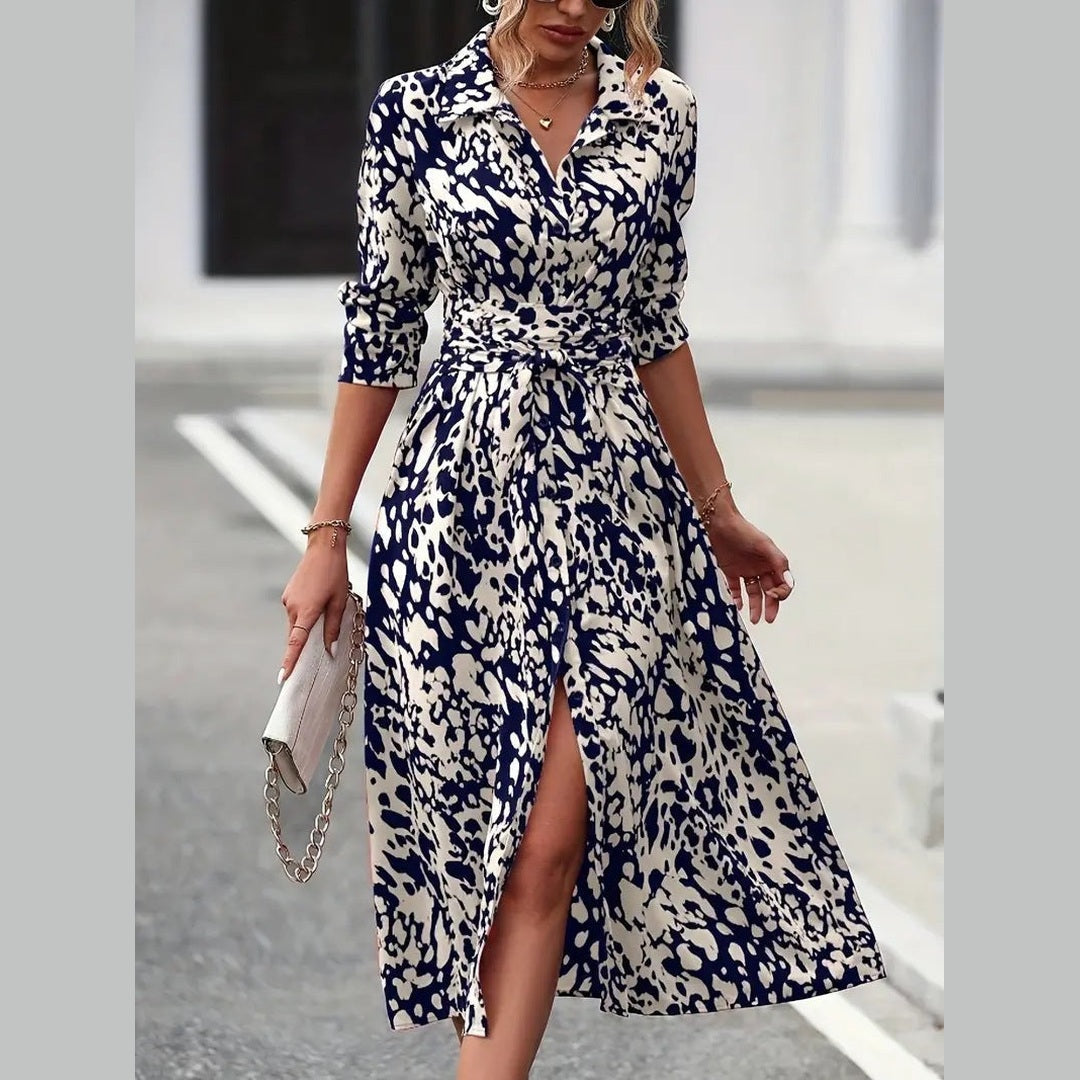 PILI™  | Vestido estampado entallado