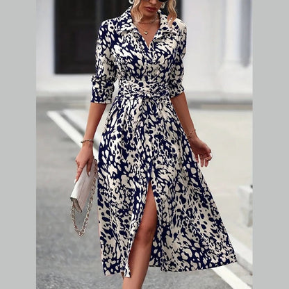 PILI™  | Vestido estampado entallado