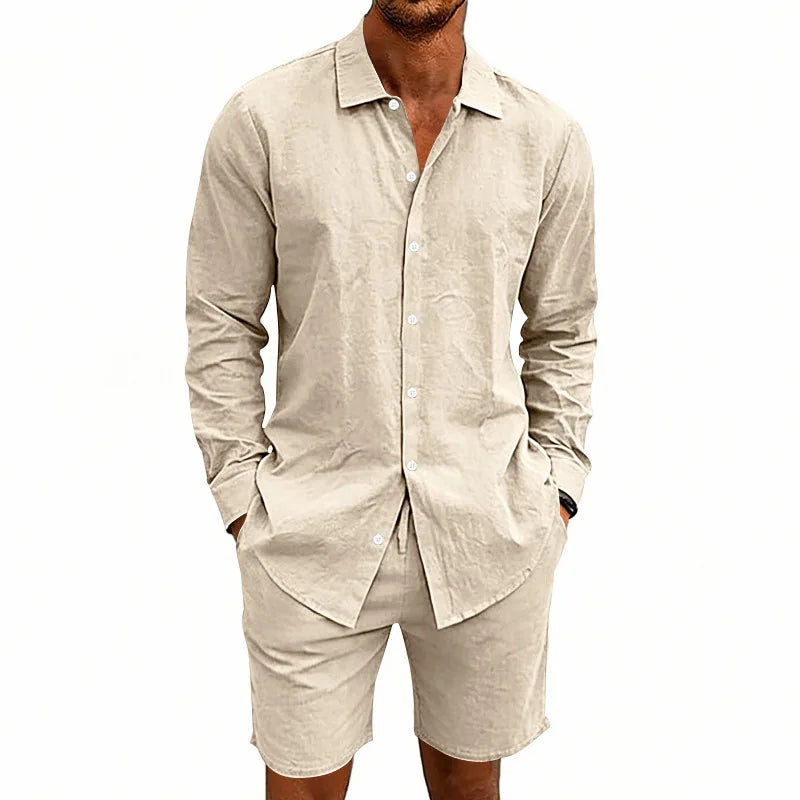 Elegante conjunto de verano de lino
