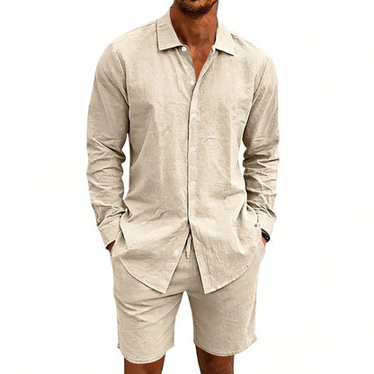 Elegante conjunto de verano de lino