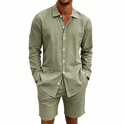Elegante conjunto de verano de lino