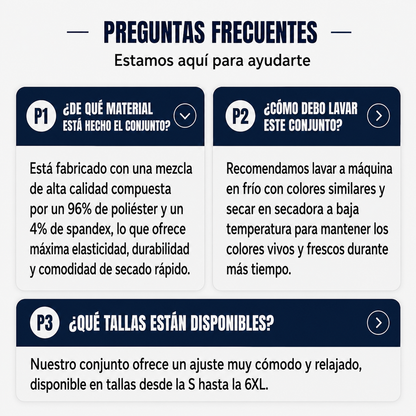 Conjunto de 2 piezas para hombre