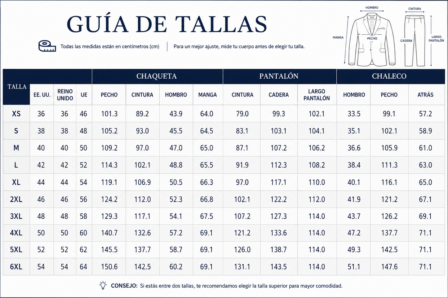 Trajes de dos piezas de verano para hombre