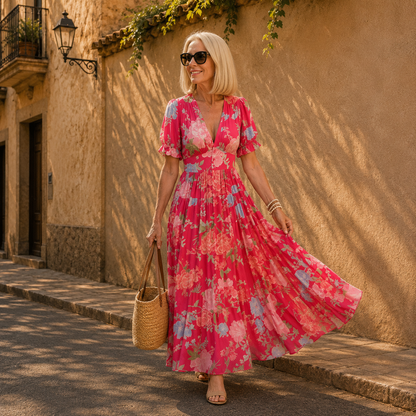 Zariah | Elegante vestido largo de estilo bohemio