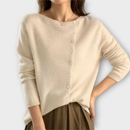 Paige™ | Cardigan elegante de punto asimétrico