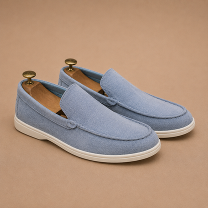 Mocasines elegantes de ante para hombre