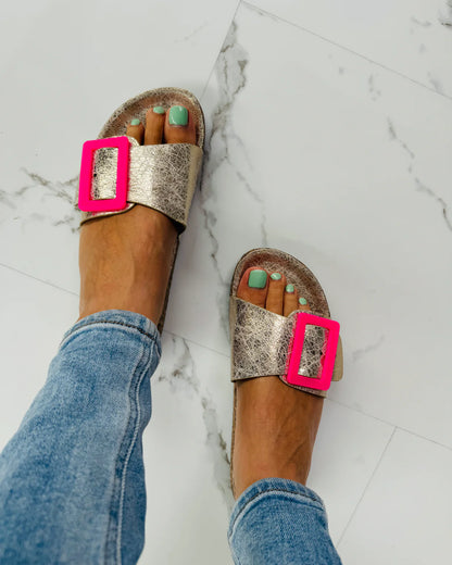 Sandalias con cierre