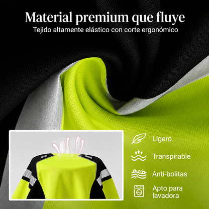 Camiseta deportiva de manga larga para hombre